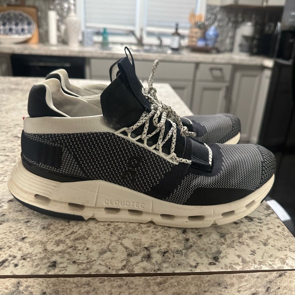 On cloudnova tennis shoes